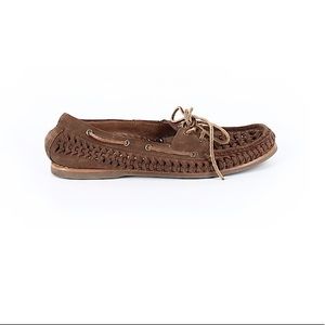 FRYE woven boat flats